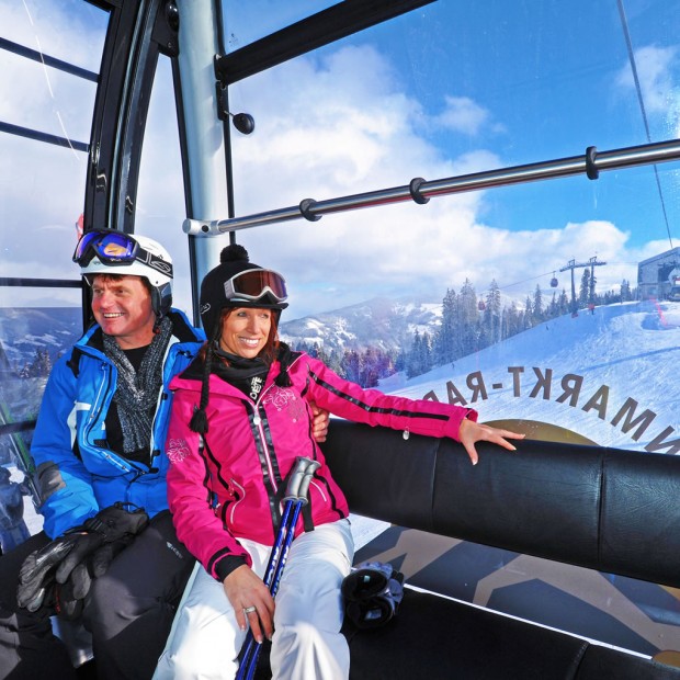 Skifahrer in der Königslehenbahn © Salzburger Sportwelt_Christian Schartner